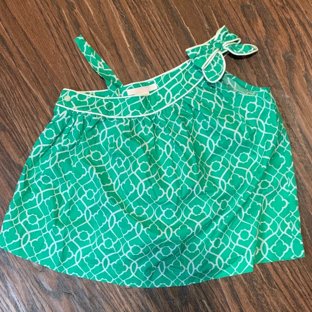 Janie and Jack green top